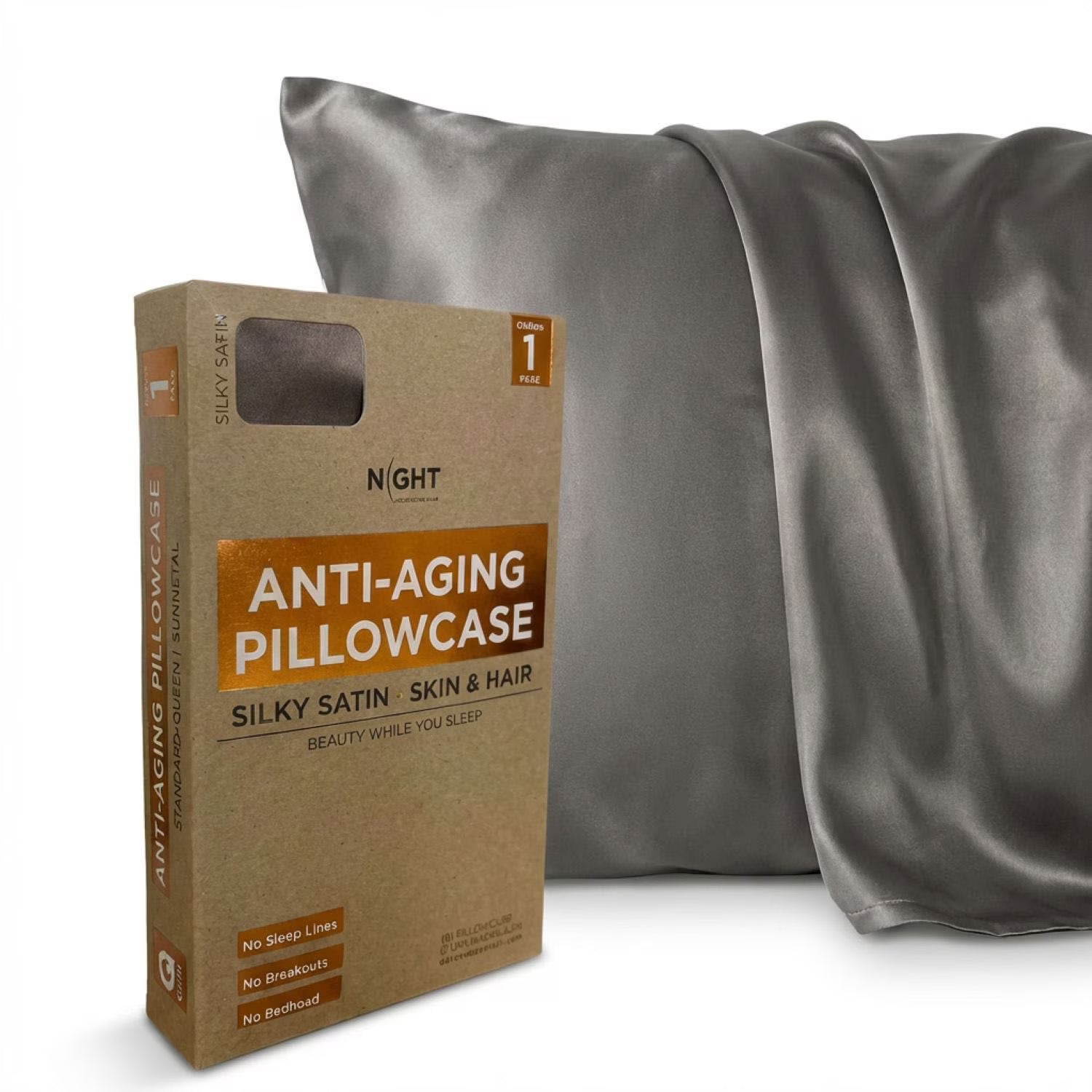 Night Anti-Aging Pillowcase - 2 Pillowcases Standard/Queen