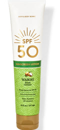 Bath and Body Works SPF 50 Sunscreen Lotion - Waikiki Beach Coconut