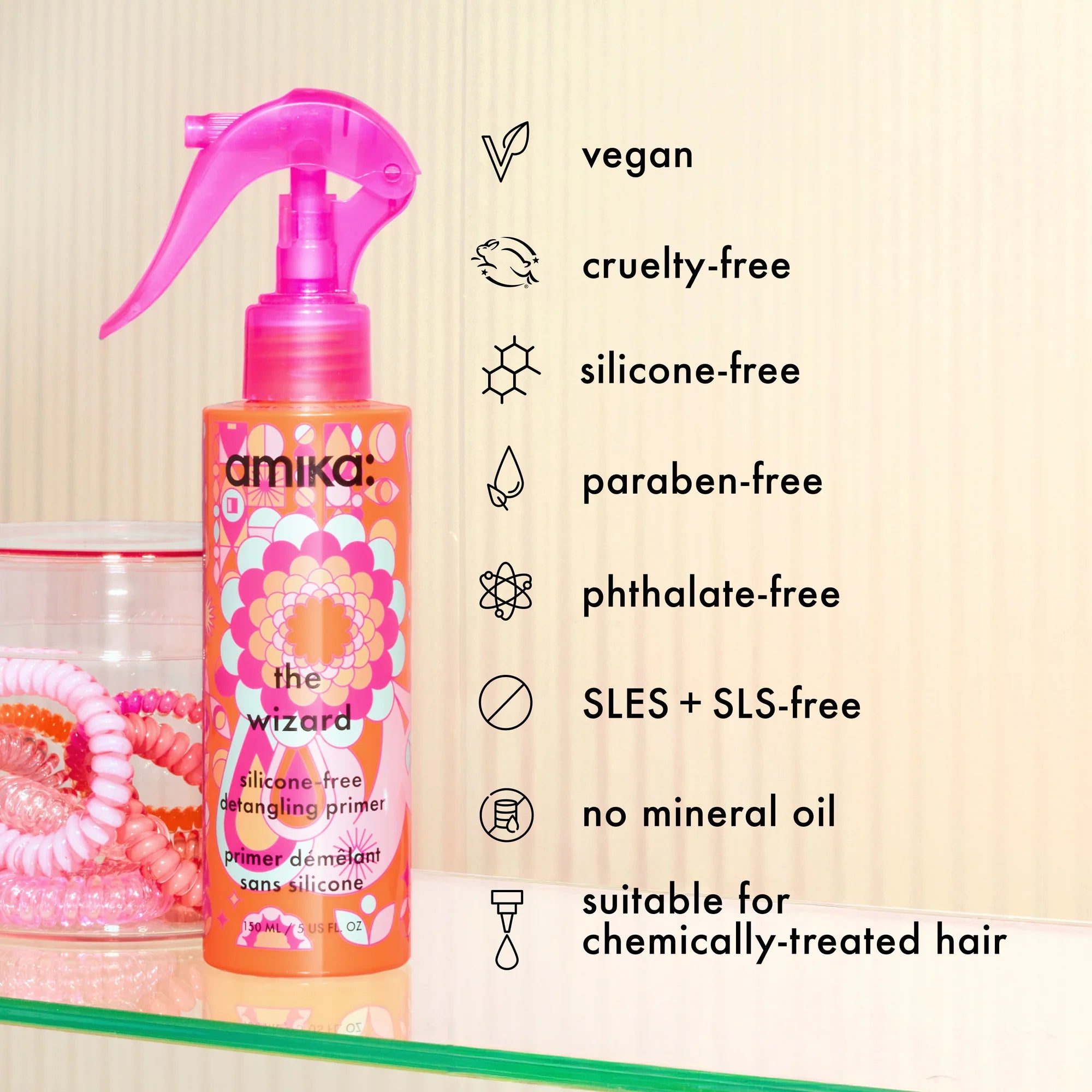 Amika The Wizard Detangling Primer Silicone Free