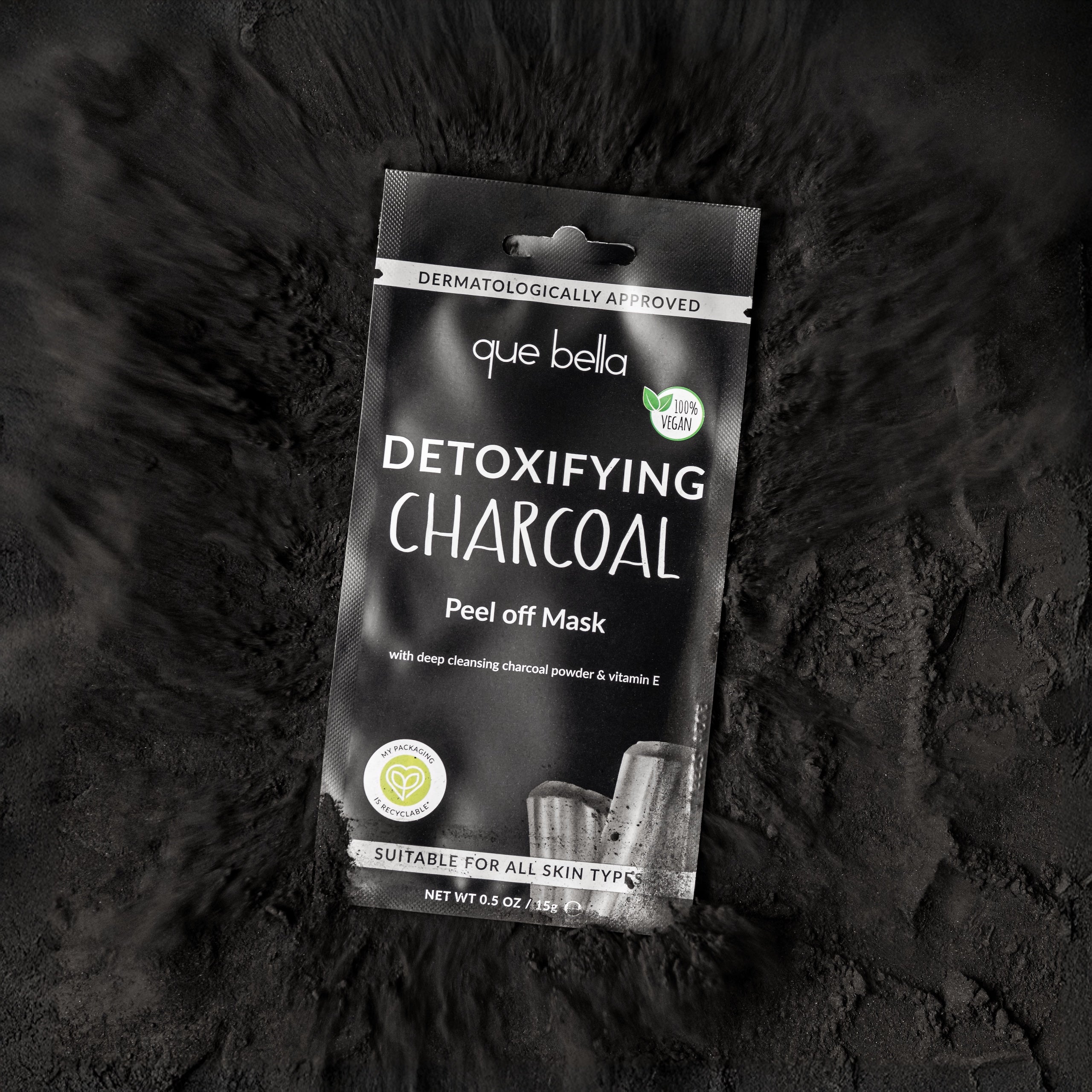 Que Bella Detoxifying Charcoal Peel Off Mask